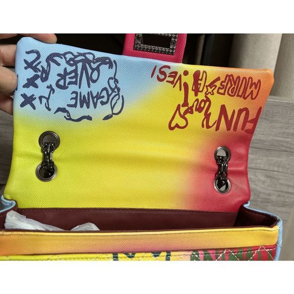 Graffiti Quilted PurseāColorful 10ā - Picture 8 of 14